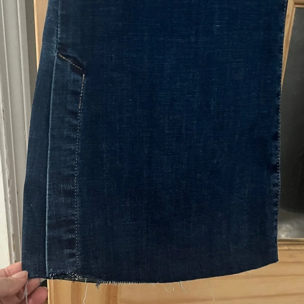 NWT Risen Dark Blue mid rise Flare Jeans Sz 32